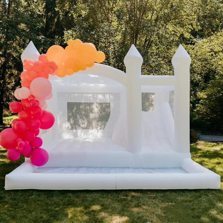 White Bounce House in Orange County