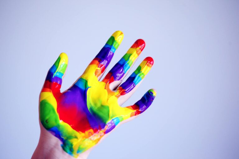 Rainbow Hand Paint