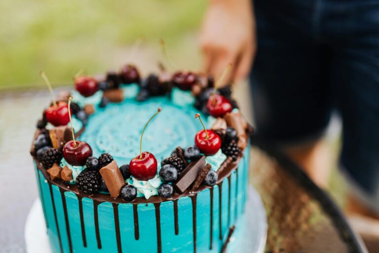 Turquoise Chocolate Cake
