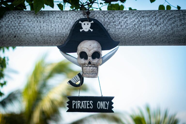 A pirates only sign