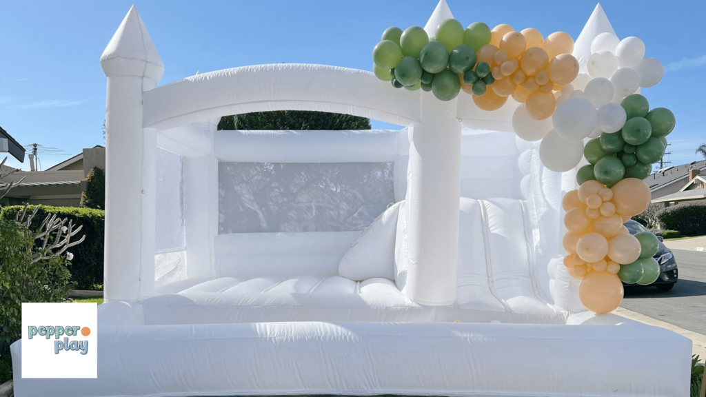 White Bounce House Rental in Yorba Linda