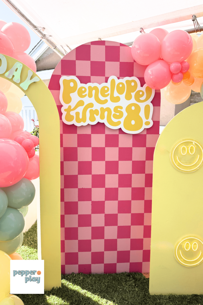 Groovy Birthday Party in Orange County 2 3d Birthday Sign