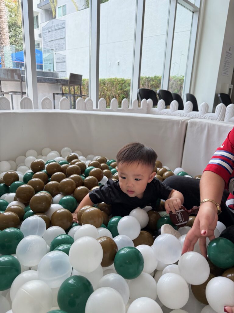 Baby Boy in Ball Pit
