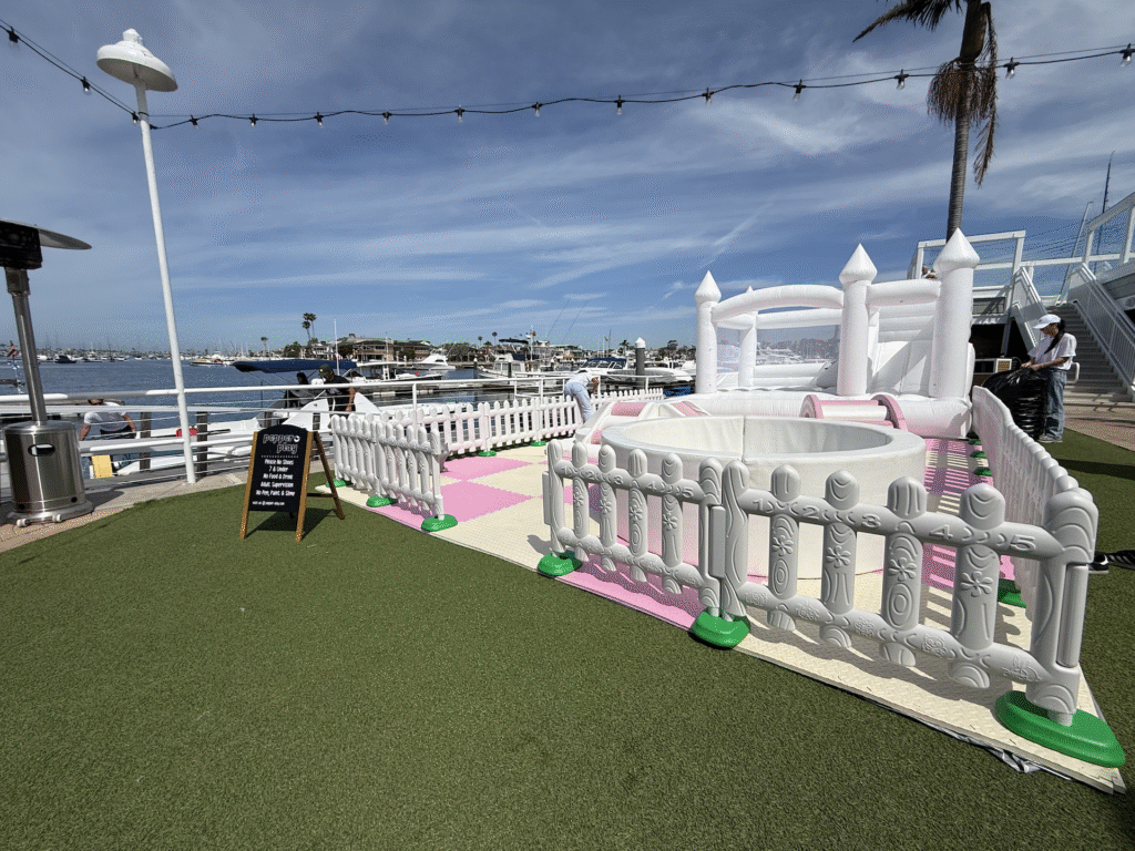 Soft pLay setup on lawn