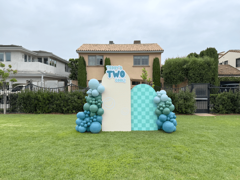 Bounce House Rentals 11 Blue Turquoise Checkerboard Backdrop