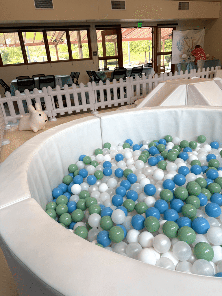 Close up of ball pit balls
