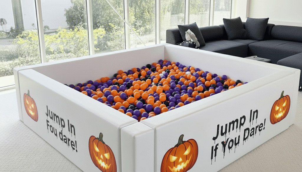 Turn Up Your Halloween Party in Orange County with Soft Play and Kids Party Rentals 3 ball pit halloween