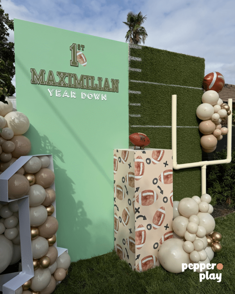 Close up of Football Panel