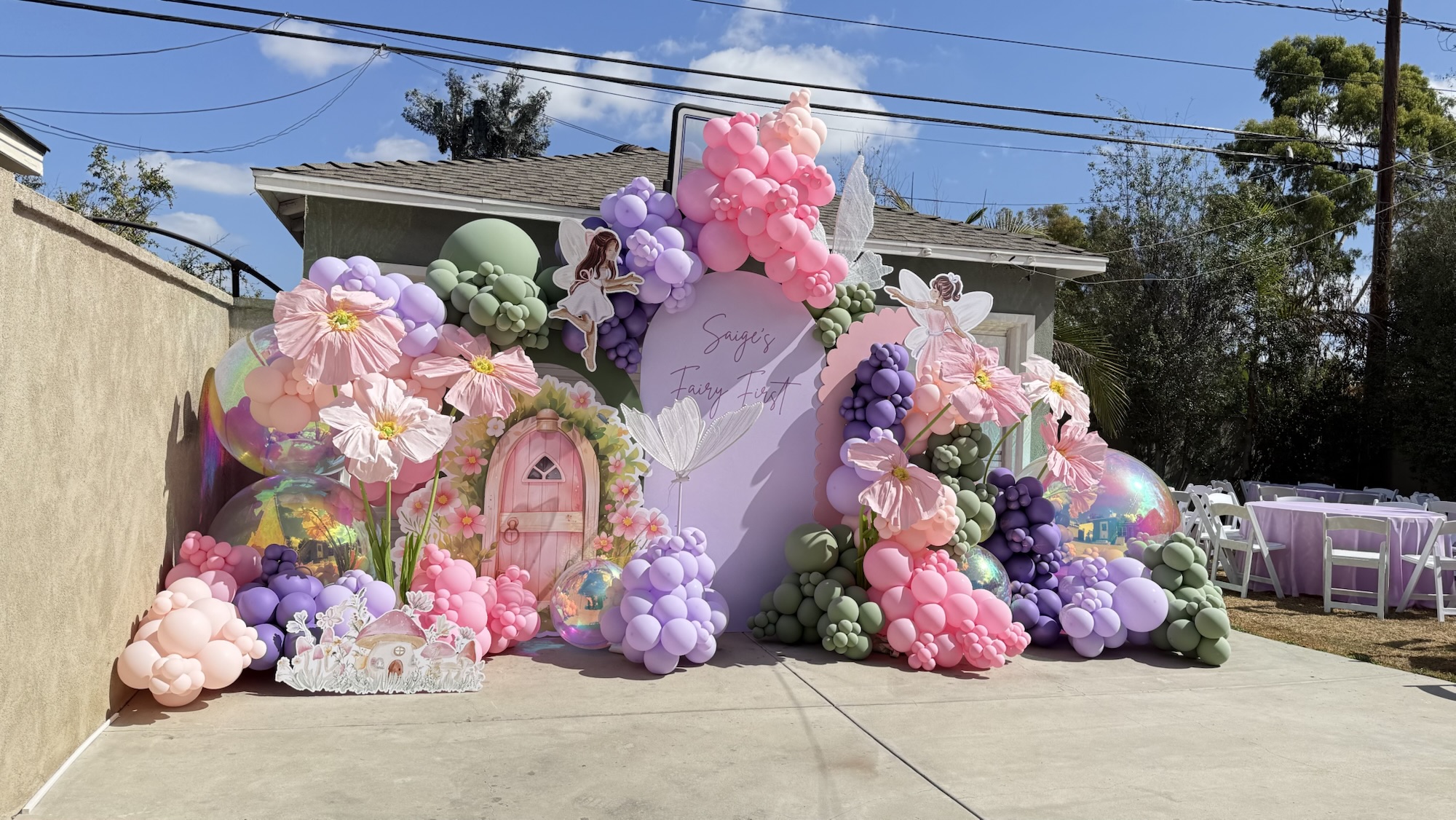 Fairy Balloon Installation in Long Beach