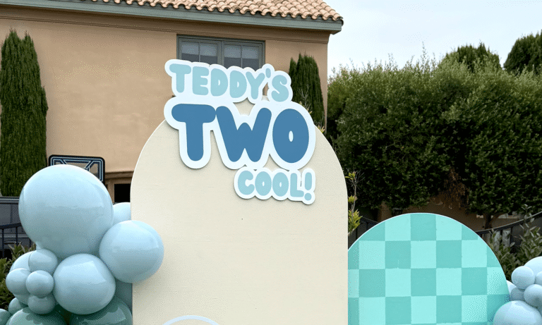 teddys two cool sign