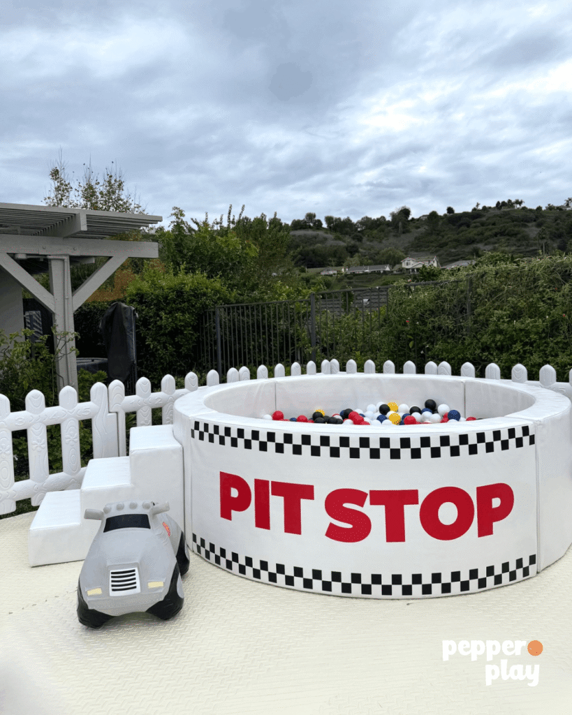 Pit Stop Ball Pit Race Car